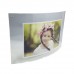 FixtureDisplays® Curved Picture Frame, Clear Acrylic Modern Design 5 x 7